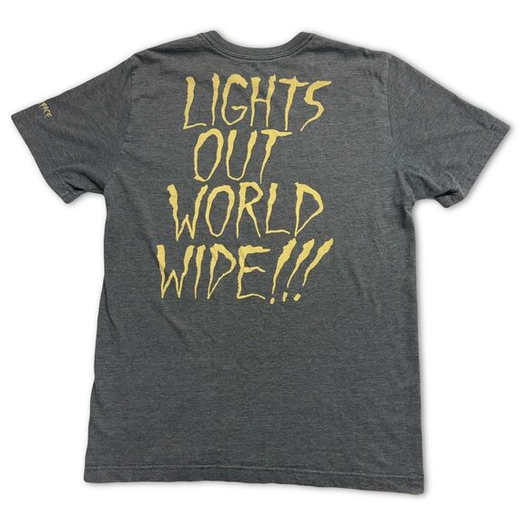 Nike SB x Neckface TShirt Men Medium Grey Lights Out Worldwide Logo Graffiti Art - Picture 1 of 9